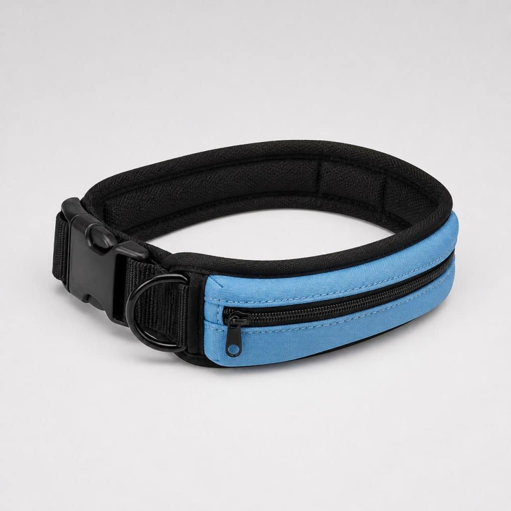 Collier réfléchissant anti-fugue à poche porte-traceur, packshot