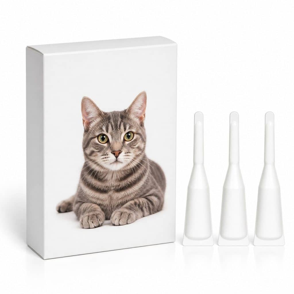 Boîte de pipettes antiparasitaires large spectre pour chat