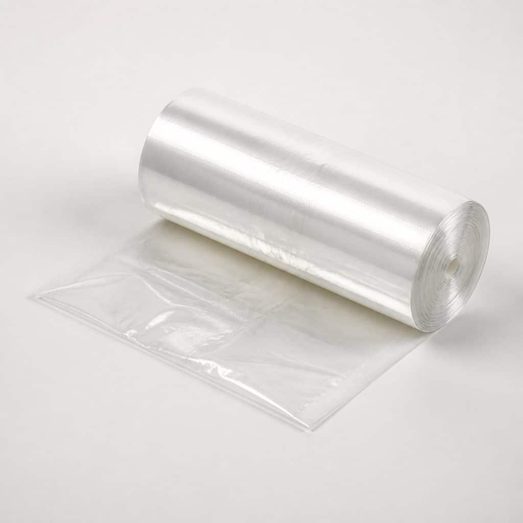 Recharge de sac pour poubelle scellante posée sur fond neutre