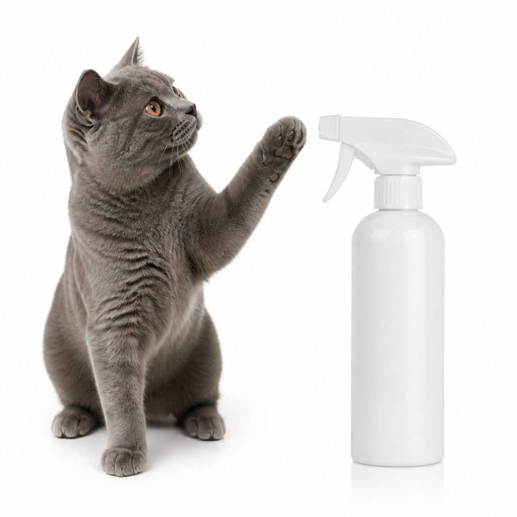 Flacon vaporisateur de spray répulsif naturel pour chat