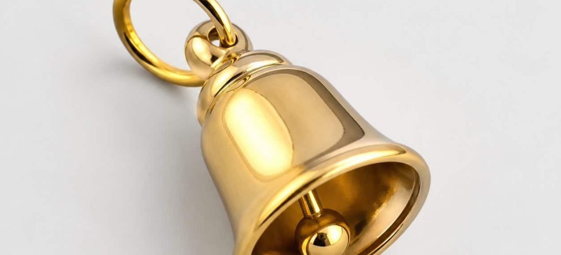 Clochette pour collier de chat, packshot sur fond neutre